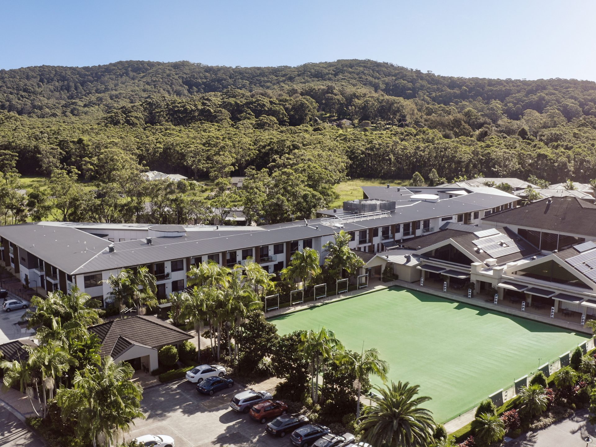 Aged care facility with clean modern design.